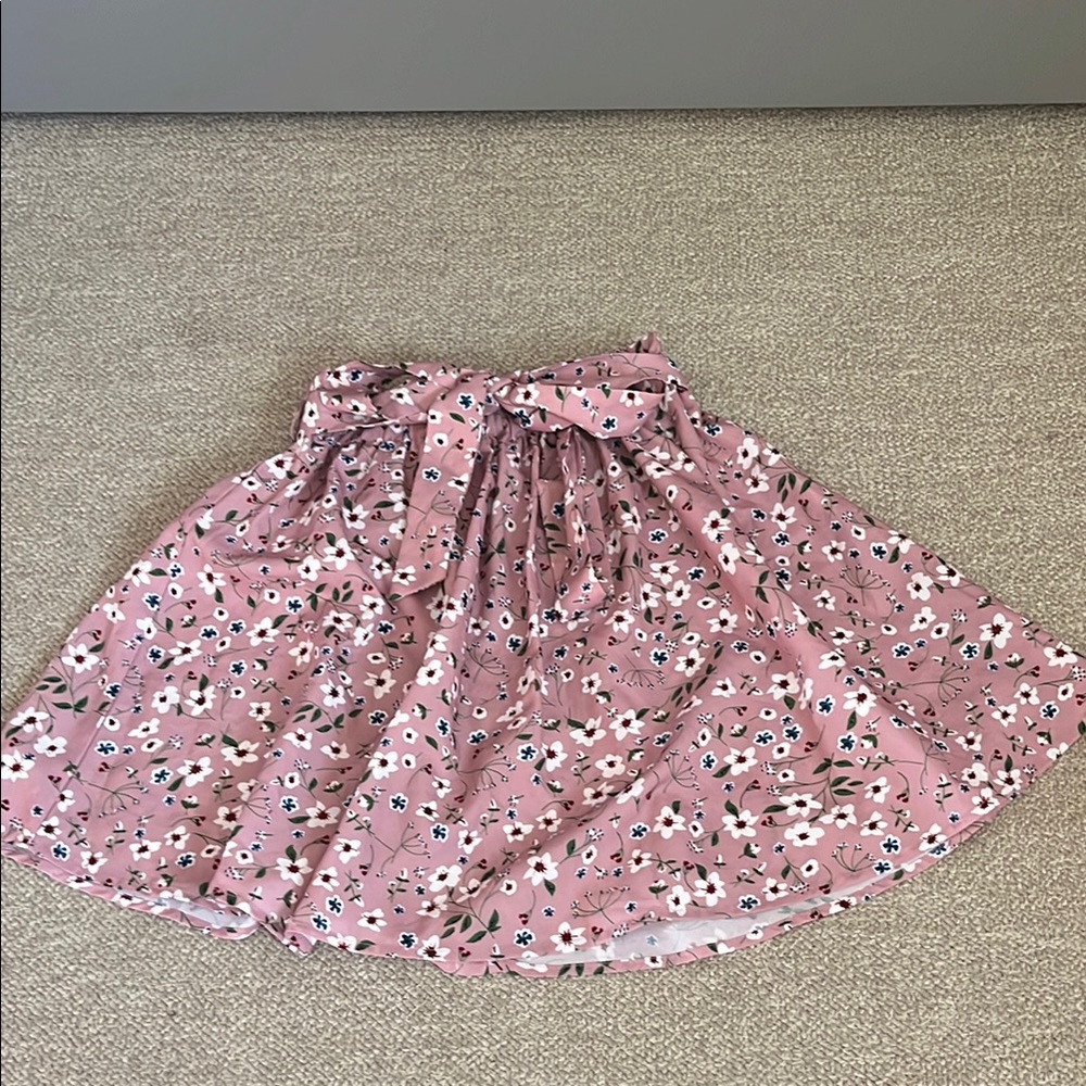 Floral Pink Skirt